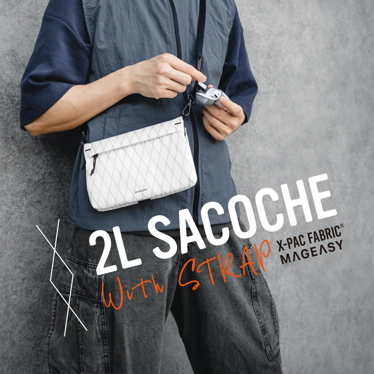 【希少】【jhopeさん着用】READYMADE サコッシュ 付属品完備 2L SACOCHE with STRAP X ファッション ストラップ付き2L大容量