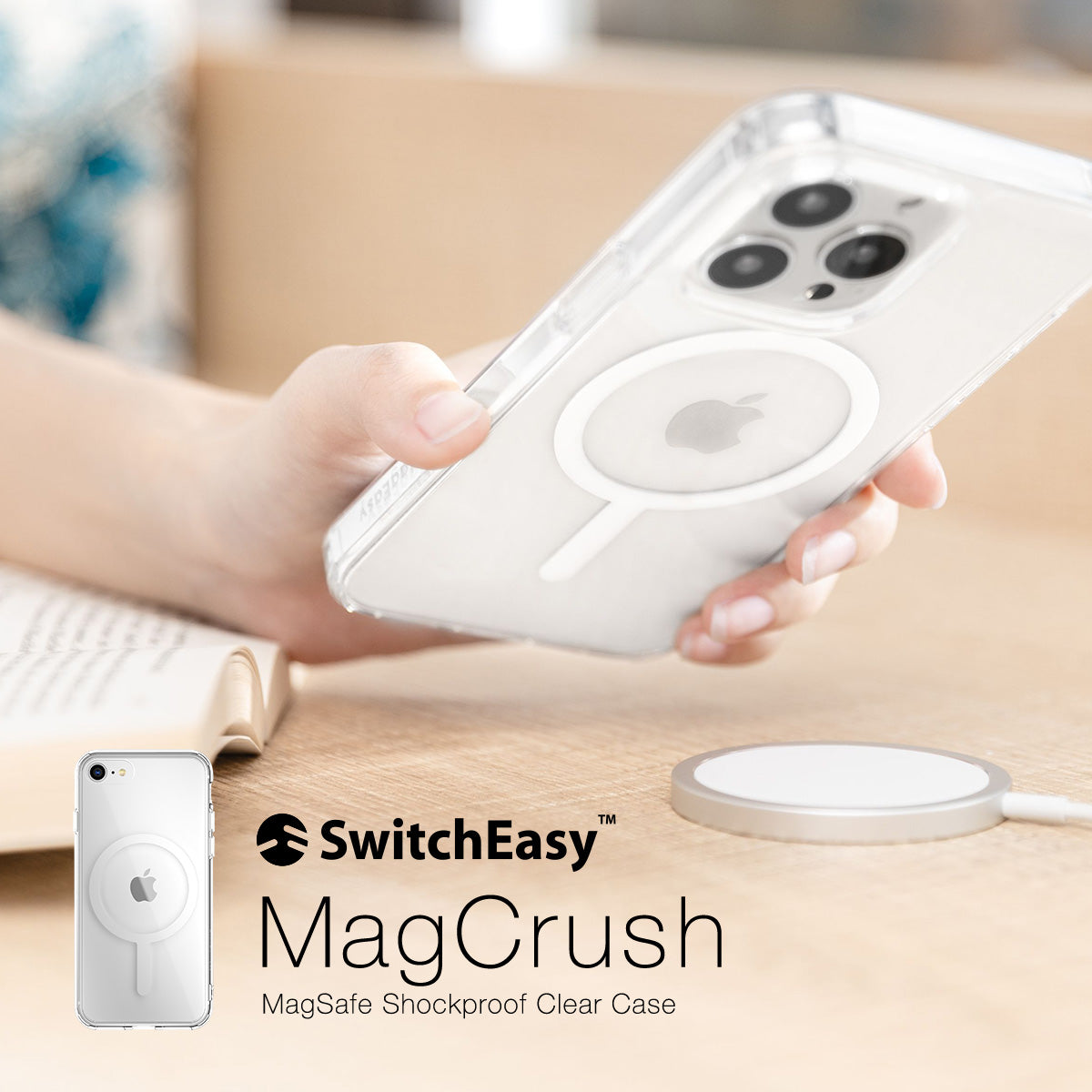 MagCrush iPhoneSE3/SE2/8/7 マグネット搭載PC×TPU ハイブリッドケース