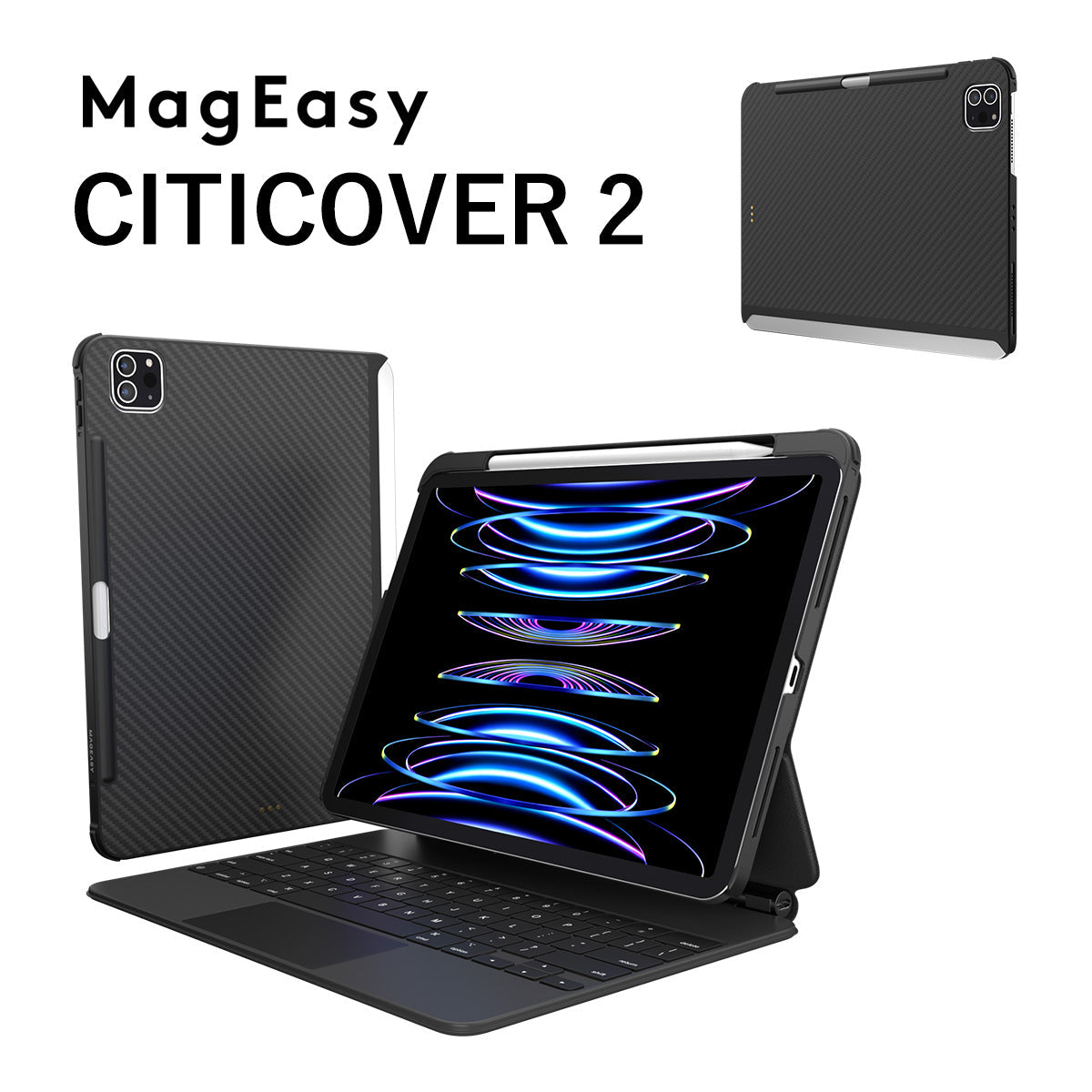 CITICOVER iPad Pro 12.9 (2018/2020/2021/2022) ApplePencil収納付