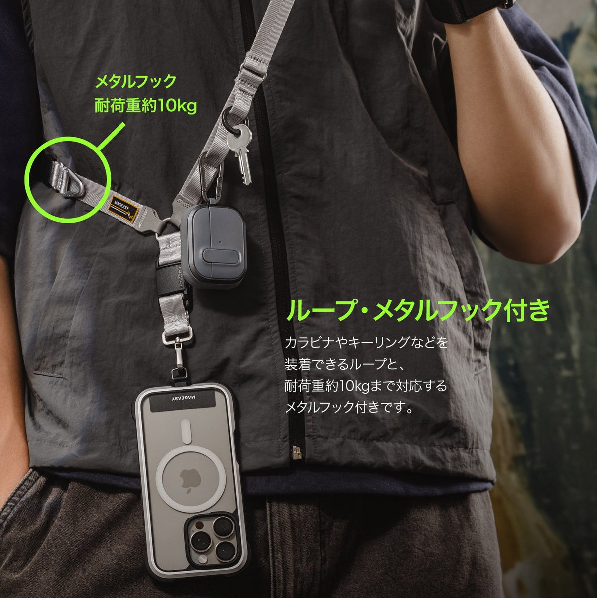 Utility Strap Mono (20mm) スマートフォン用 ネックストラップ
