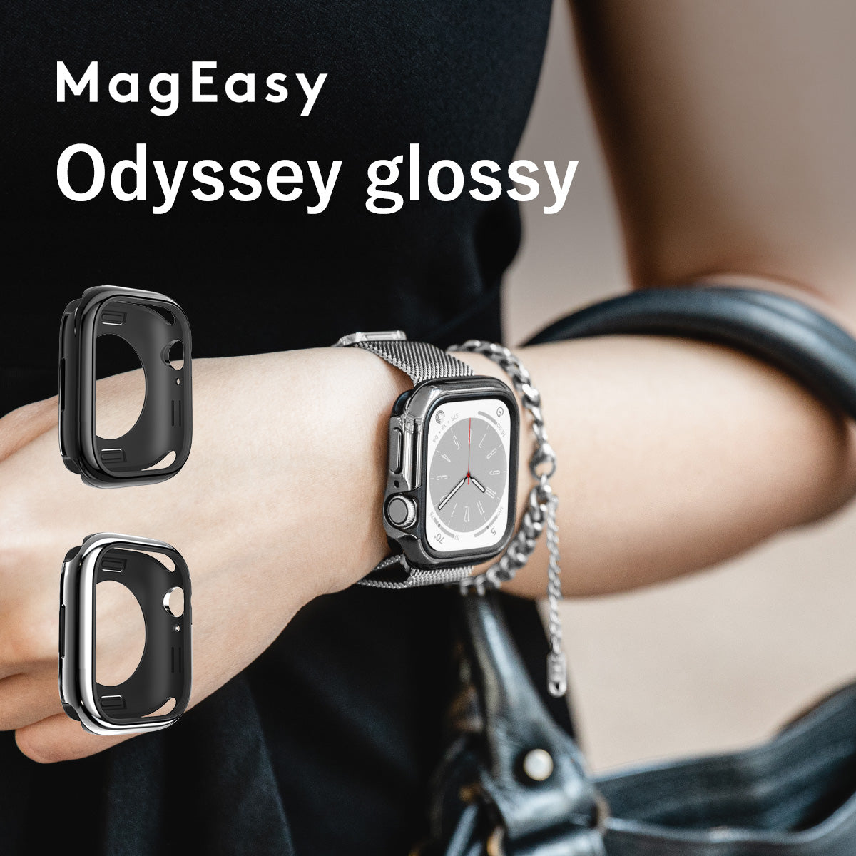 Odyssey Apple Watch 45mm PC×TPU ハイブリッドケース – MAGEASY Japan